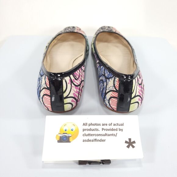 Coach Portia Casual Ballet Flat Shoe Womens Size 5.5 A2657 Multi - Picture 3 of 9